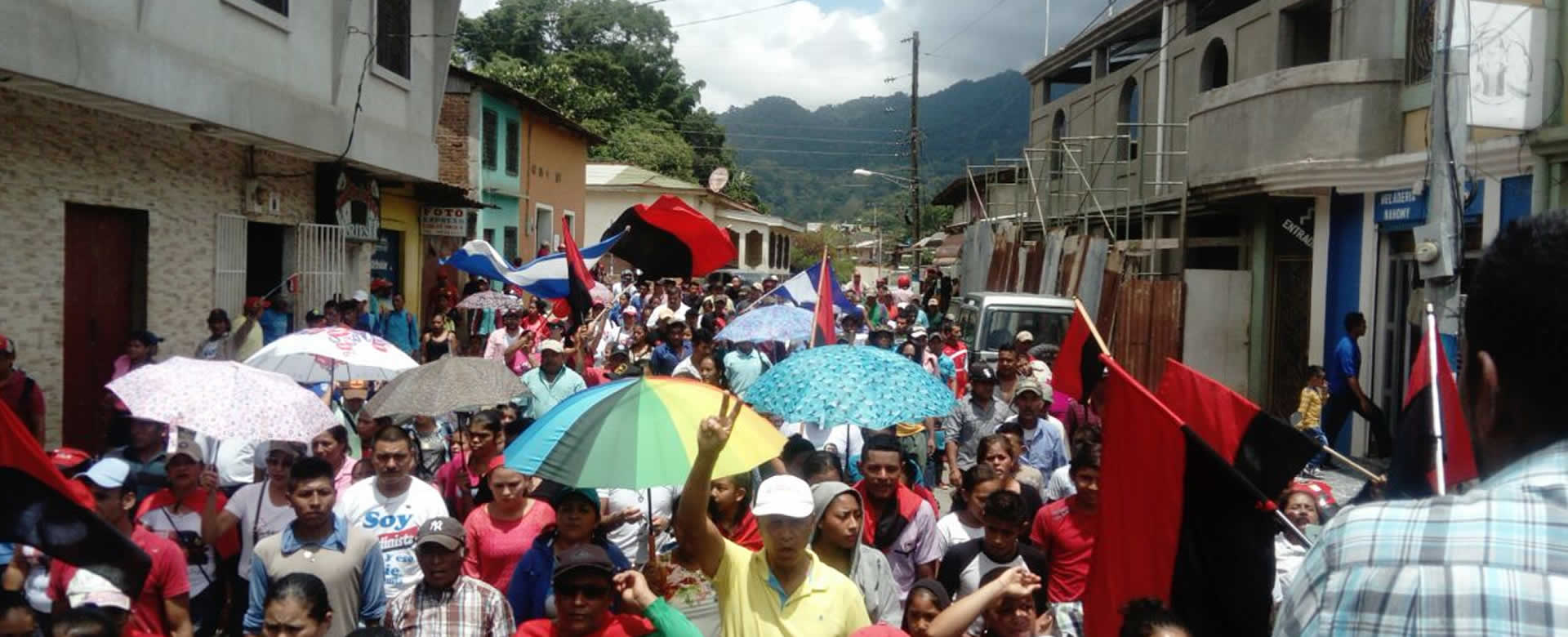 San Juan de Río Coco realiza caminata exigiendo justicia por las víctimas del terrorismo golpista