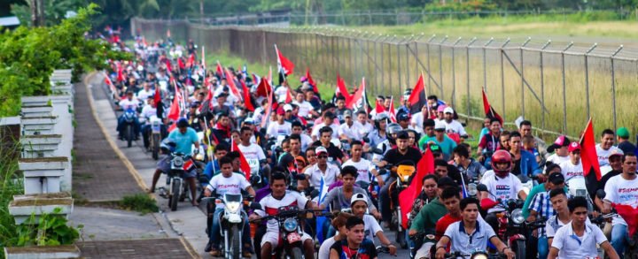 Siuna realiza caravana celebrando el 39 aniversario de la Revolución Sandinista