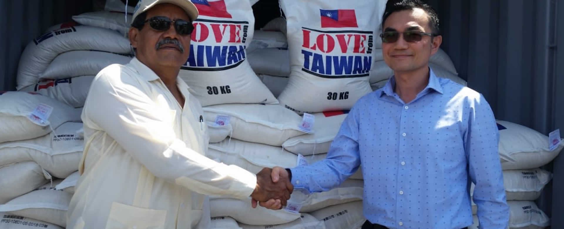 La República de China (Taiwán), dona al país 440 toneladas de arroz