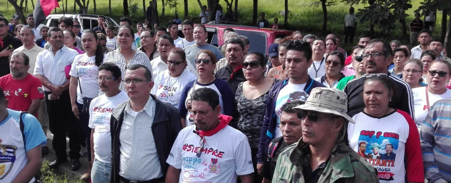 Militancia Sandinista de Cuapa-Chontales recuerdan a sus Héroes y Mártires