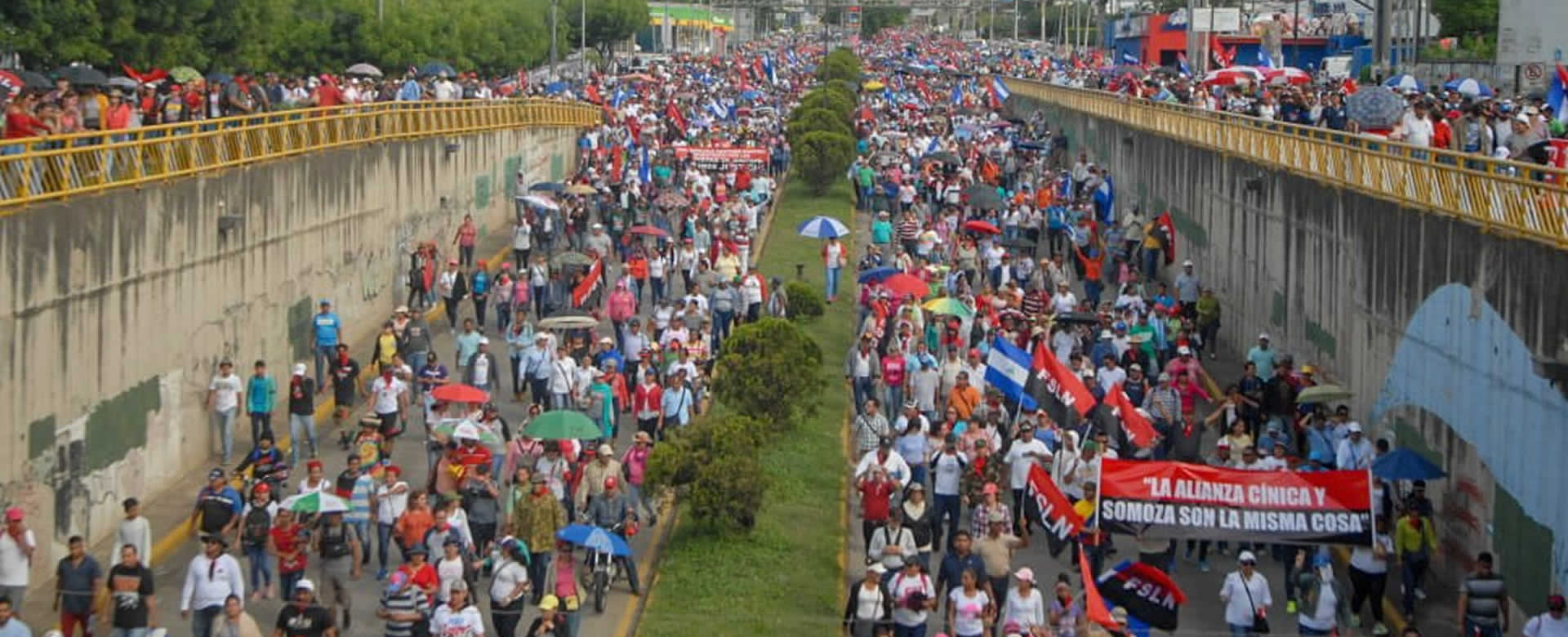 Familias de Managua se unen en una sola voz y clamor por la paz del país