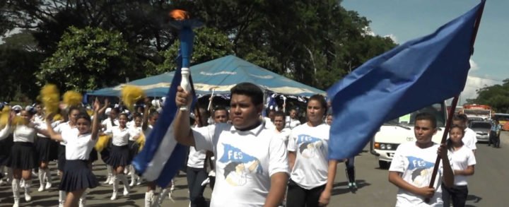 Antorcha de la liberad e independencia centroamericana llega a Managua