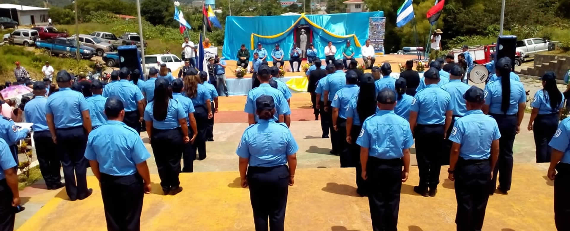 Jinotega se realizó el acto de ascenso de grados a oficiales en saludo al 39 aniversario de la Policía Nacional