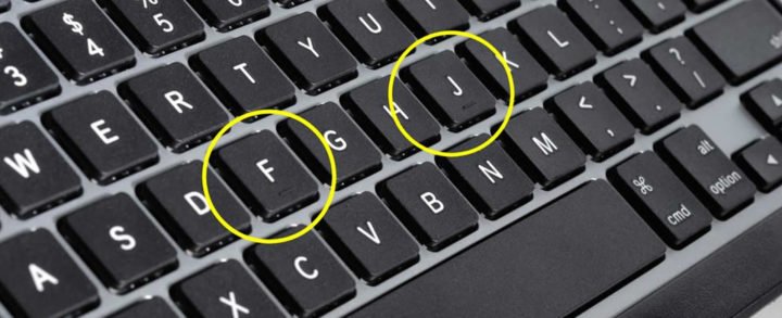 ¿Has visto la diferencia de la letra “F y J” del teclado de tu PC?