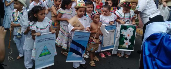 Con un Desfile Patrio la niñez matagalpina pide por la Paz en Nicaragua