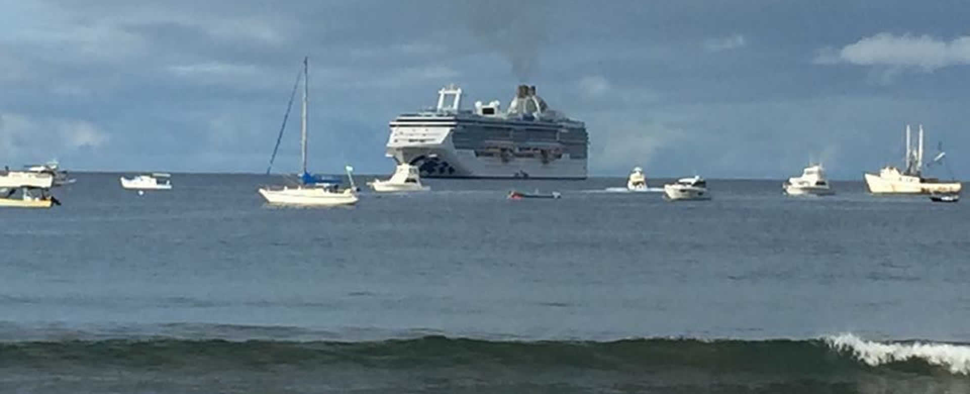 Atraca crucero Island Princess en las Costas de San Juan del Sur
