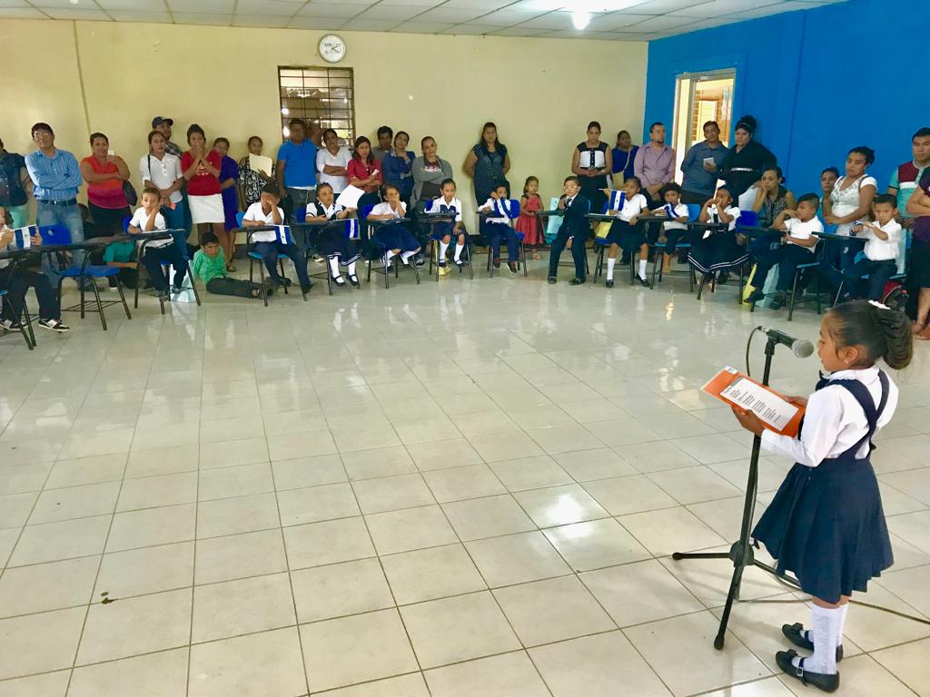 Madriz ejecuta Certamen de Lectura en Voz Alta con infantes de primer grado