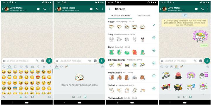 WhatsApp está estrenando stickers y muchos se están volviendo locos por ellos
