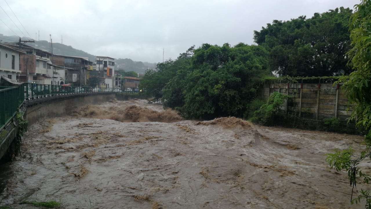 Lluvias continúan aumentando el caudal del Río Grande de Matagalpa