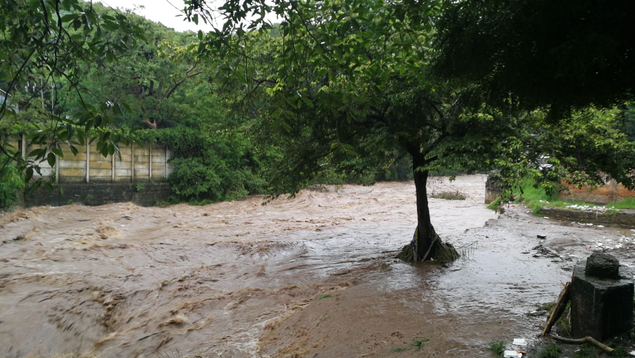 Lluvias continúan aumentando el caudal del Río Grande de Matagalpa