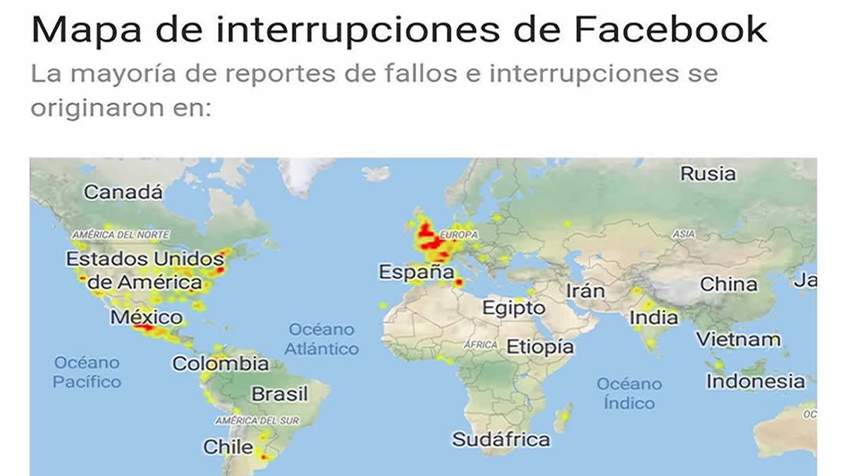 Reportan la caída de Facebook e Intagram a nivel mundial