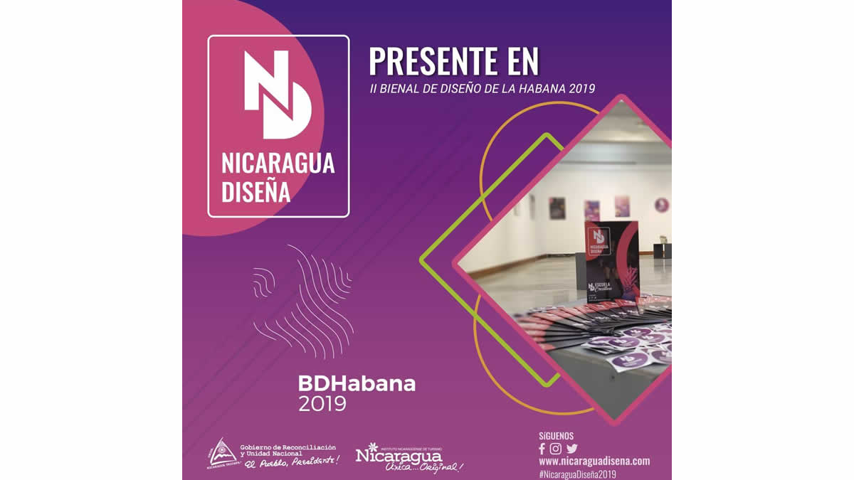 Nicaragua Diseña presente en la “Bienal de Diseño de La Habana 2019”