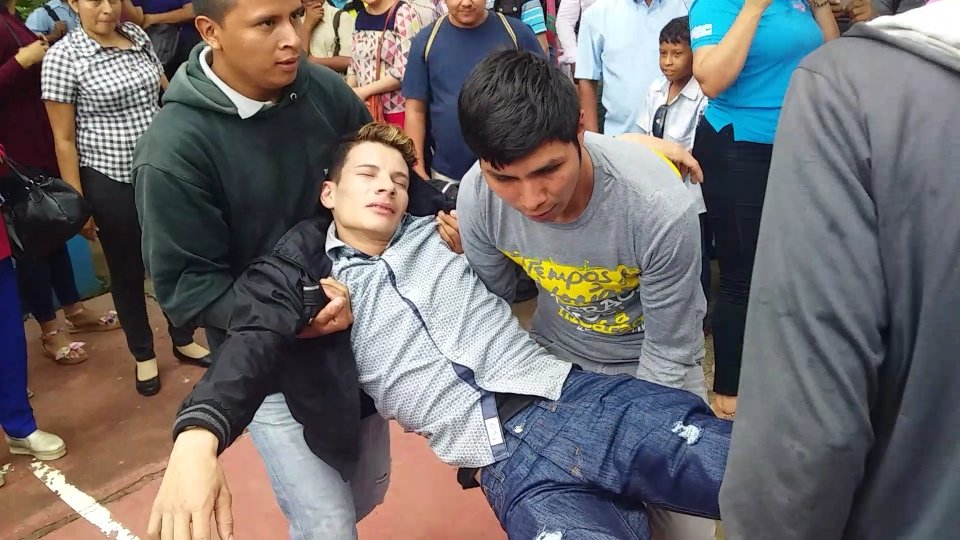 Matagalpa protagoniza ejercicio mutiamenazas con estudiantes técnicos
