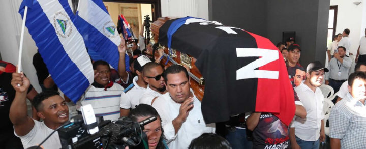 Militancia sandinista rinde homenaje a Bismarck Martínez víctima del terrorismo golpista