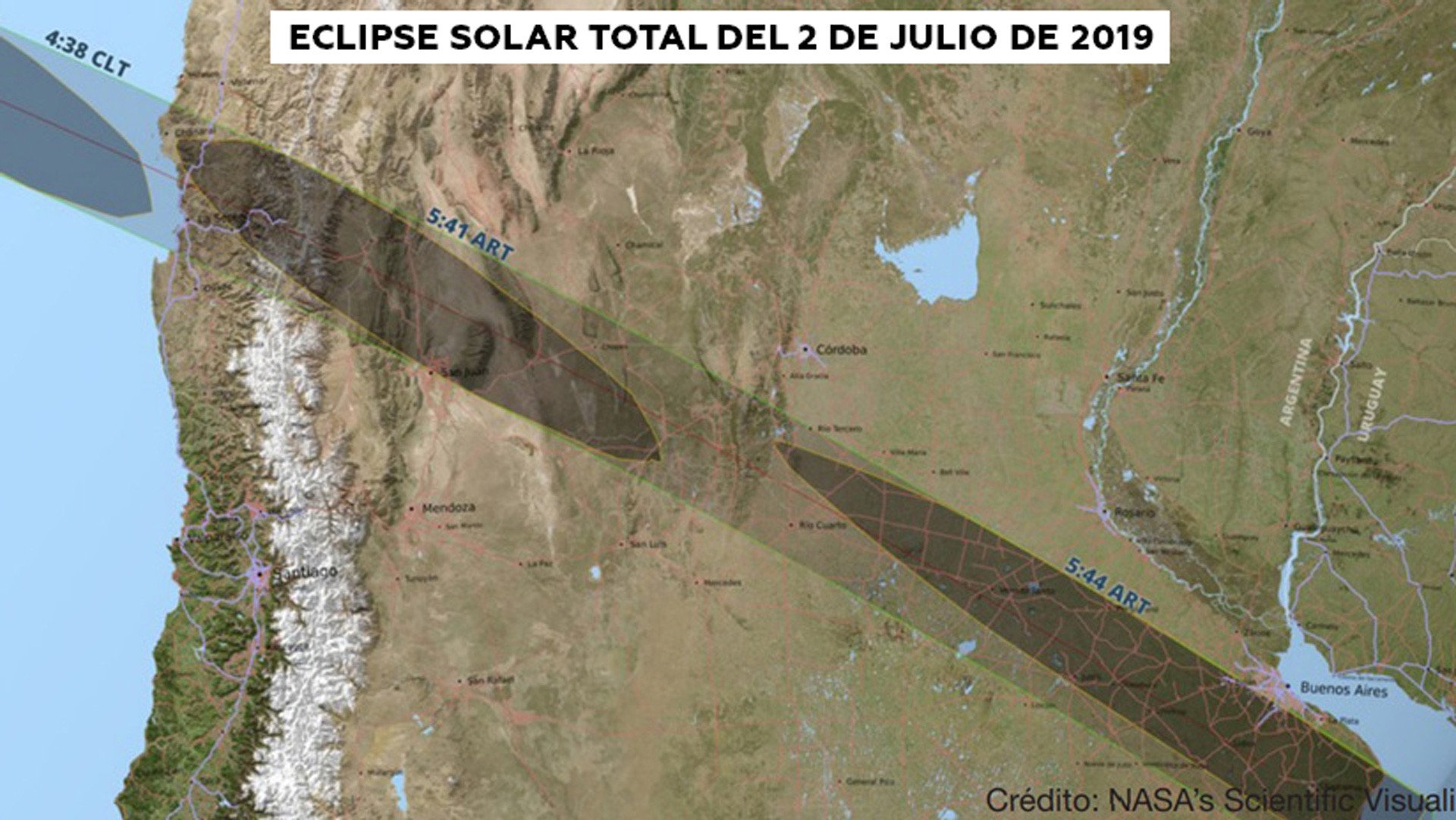 Eclipse solar dejará a oscuras a Sudamérica la próxima semana