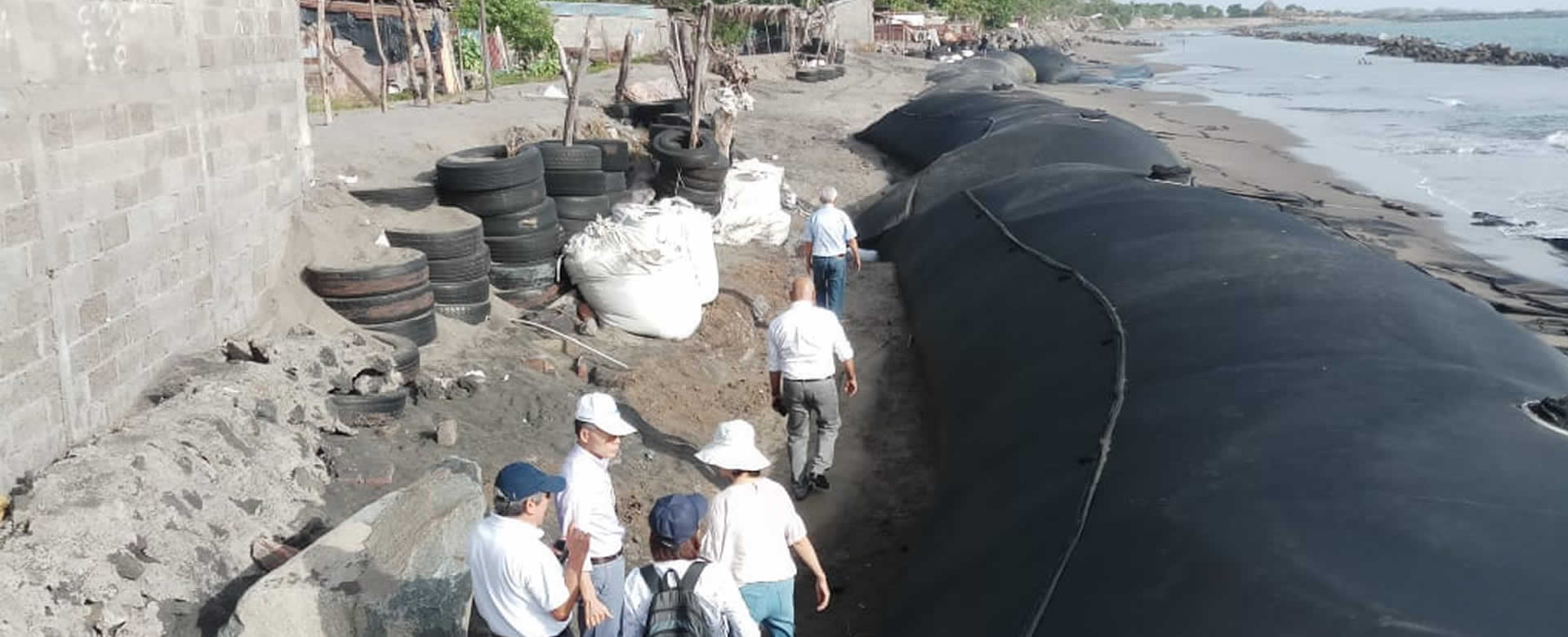 Corinto: Familias reciben primera fase de obras de mitigación ante fuertes oleajes
