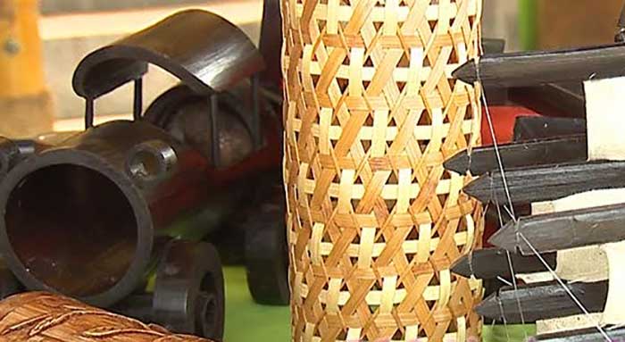 Parque Nacional de Ferias realiza exposición de productos de bambú