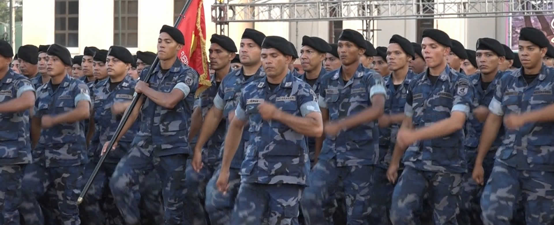 Ejército de Nicaragua realiza práctica para celebración de su 40 aniversario