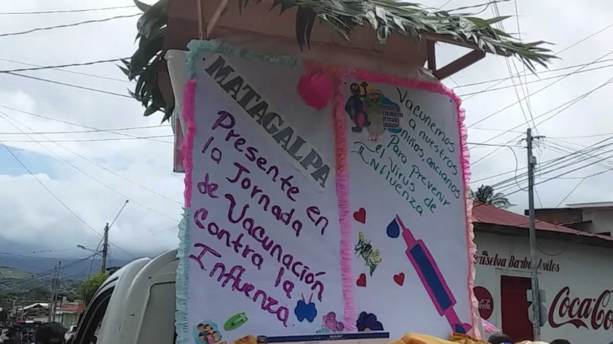 Matagalpa celebra el carnaval de la salud vacunándose contra la influenza
