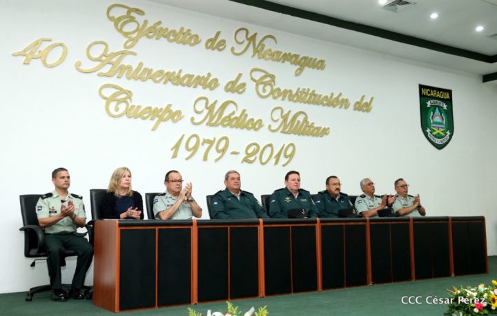 Cuerpo médico del Ejército de Nicaragua celebra su 40 aniversario 