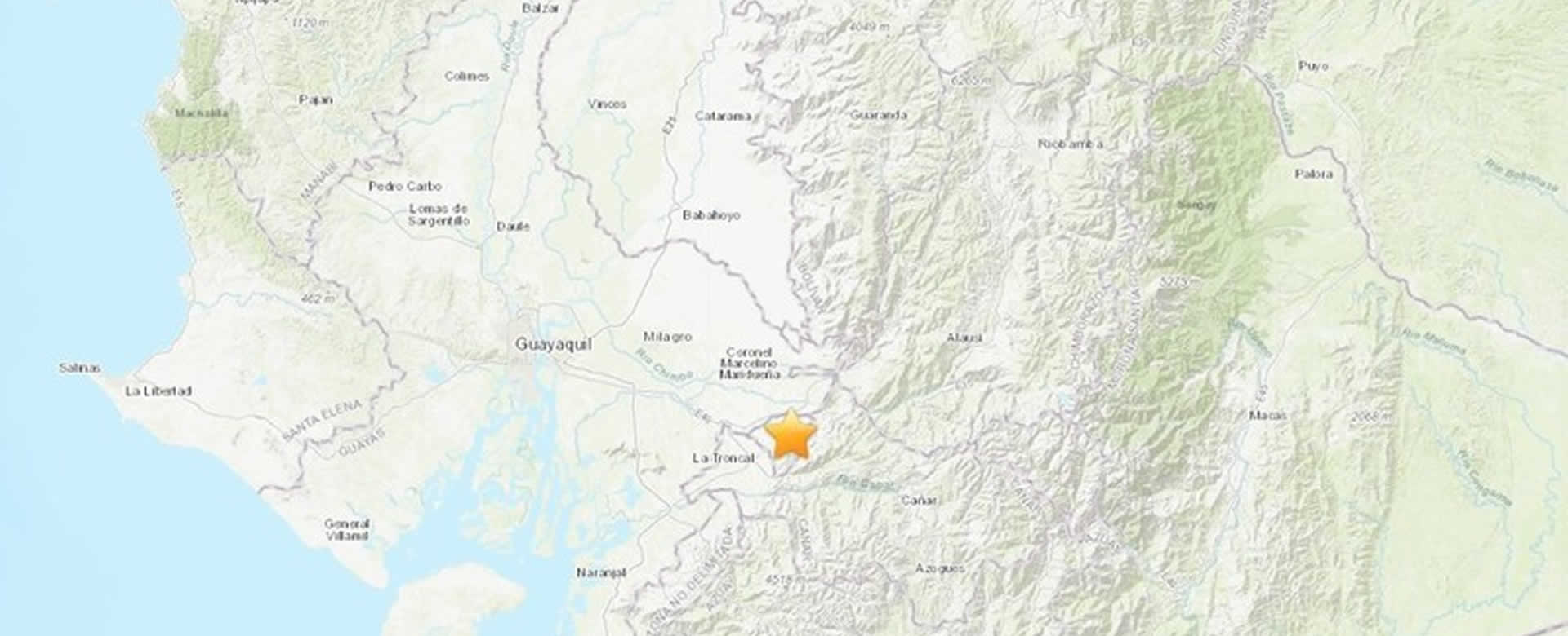 Ecuador registra un terremoto de 5,0 grados de magnitud