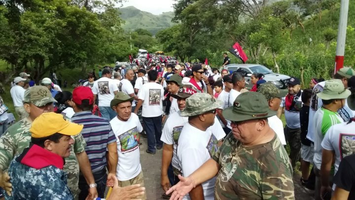 Militancia Sandinista rinde homenaje al BLI Farabundo Martí en el Cuapa