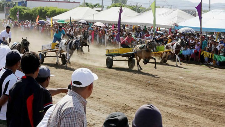 Ciudad Sandino disfruta de la carrera de carretones “Guerreros al Galope”
