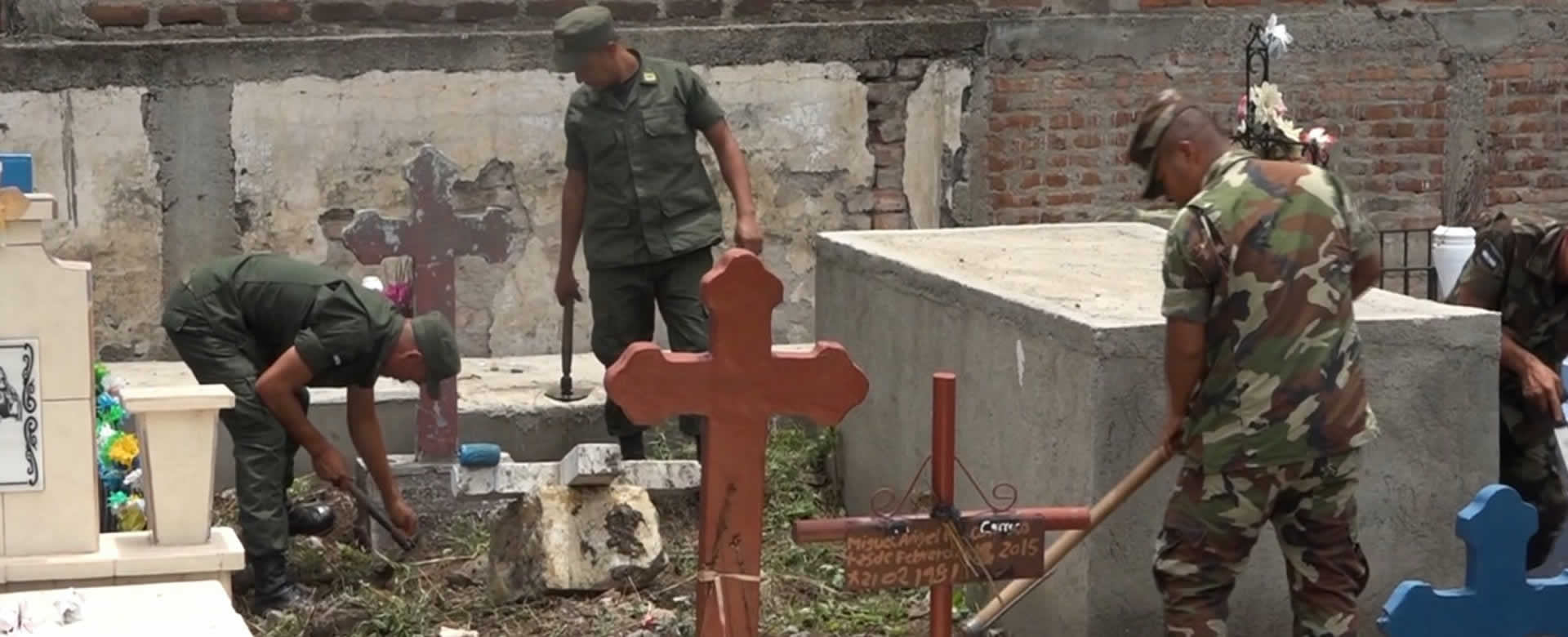 Comando Militar Regional realizan limpieza en el Cementerio de Estelí