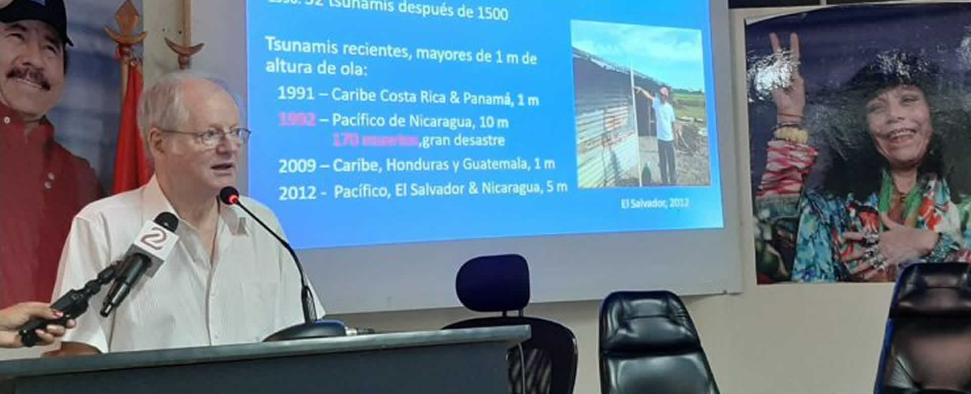 Expertos del Instituto Nicaragüense de Estudios Territoriales (INETER) participan en seminario sobre tsunamis. Más de 2 décadas han transcurrido del tsunami que azotó la costa del pacífico de Nicaragua.