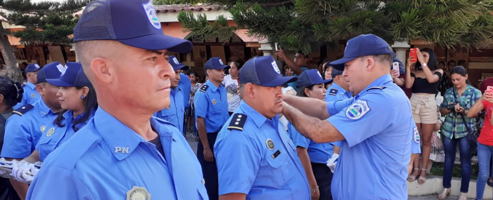 Policía Nacional de Madriz celebra el aniversario de su fundación con ascensos