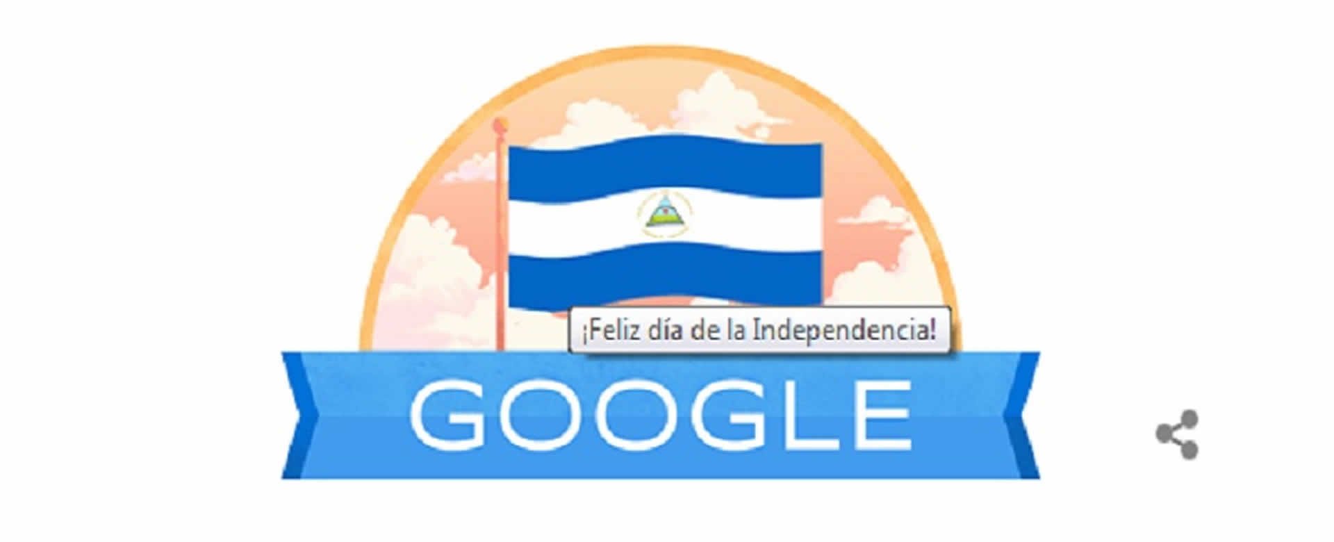 Google crea un Doodle para conmemorar la Independencia de Nicaragua
