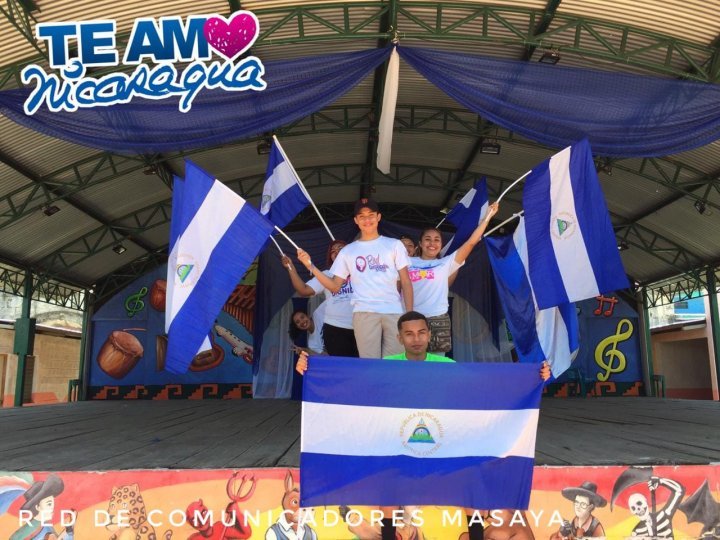 Jóvenes de toda Nicaragua dan la bienvenida a Septiembre Victorioso