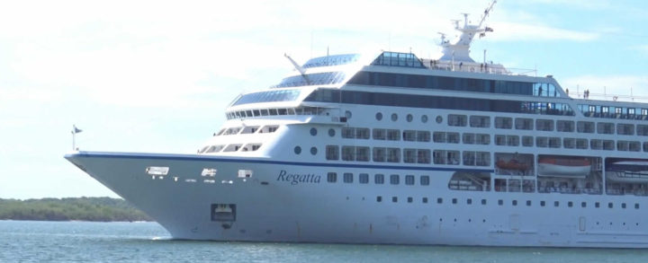 Crucero Regatta atraca en el Puerto Corinto, Chinandega