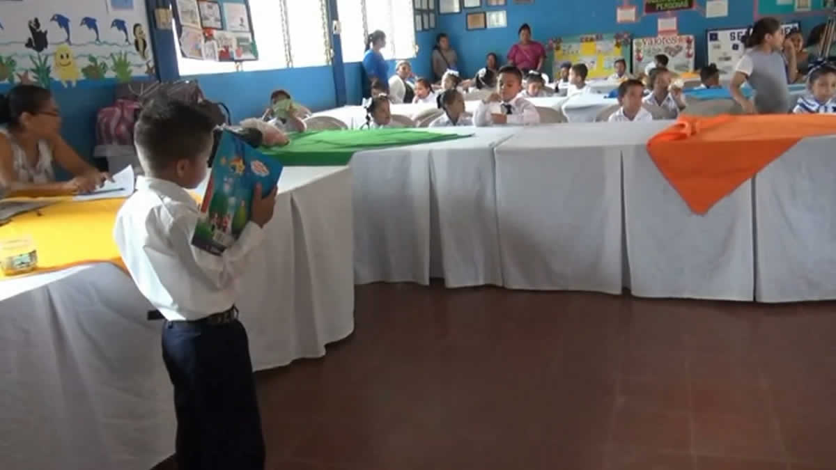 MINED promueve el hábito de lectura en niños de San Rafael del Sur