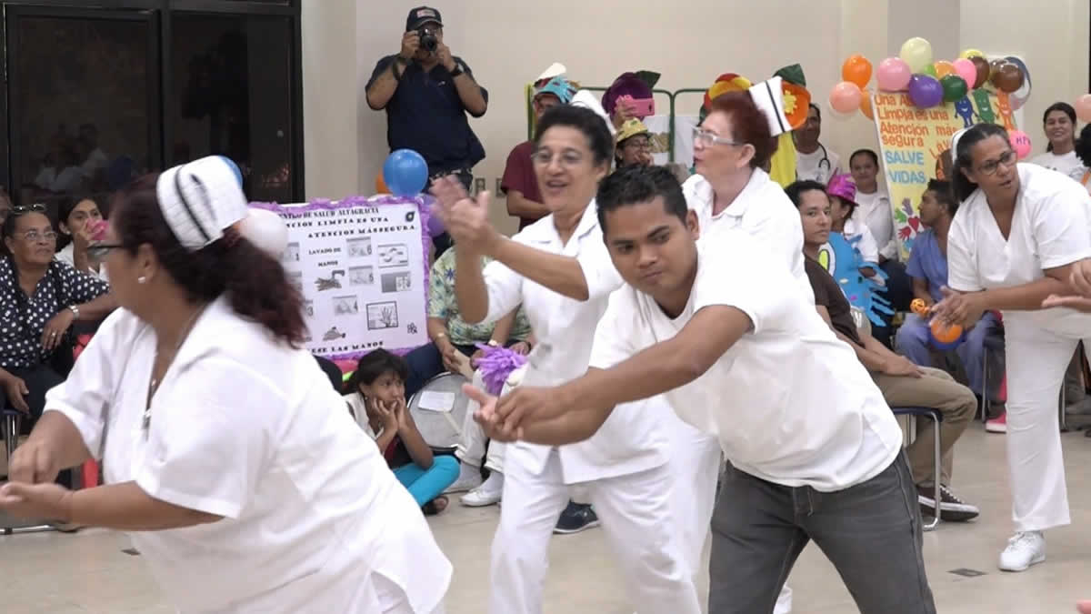 SILAIS Managua realiza concurso de murales sobre el lavado de manos