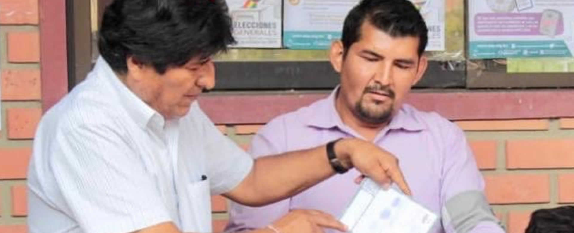 Presidente Evo Morales vota en elecciones generales de Bolivia
