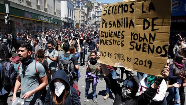 fallecimiento niño protestas chile 