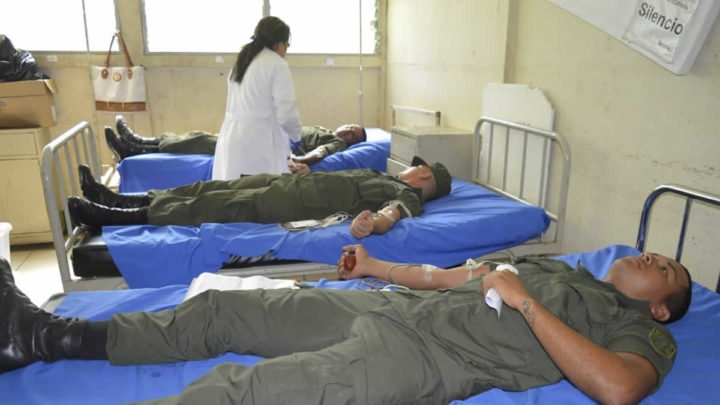 Ejercito de Nicaragua Dona Sangre en Chinandega 