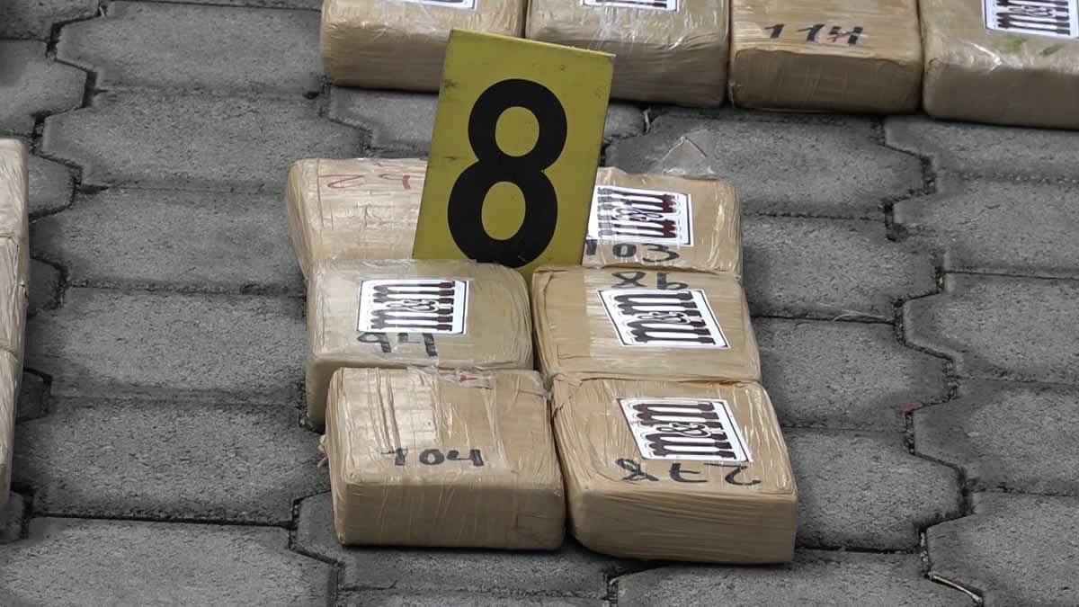 Policía Nacional incauta 344 kilos de estupefaciente en Chinandega
