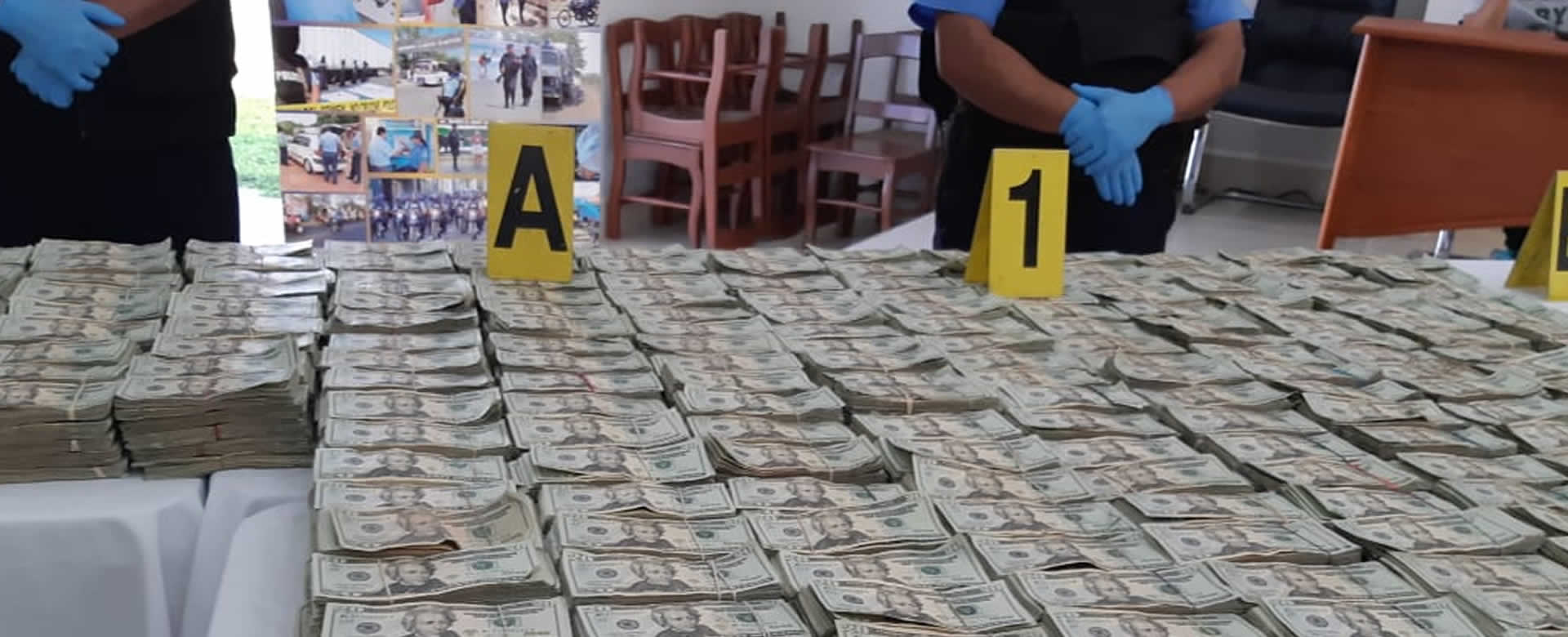 Policía Nacional incauta más de 2 millones de dólares en Chinandega