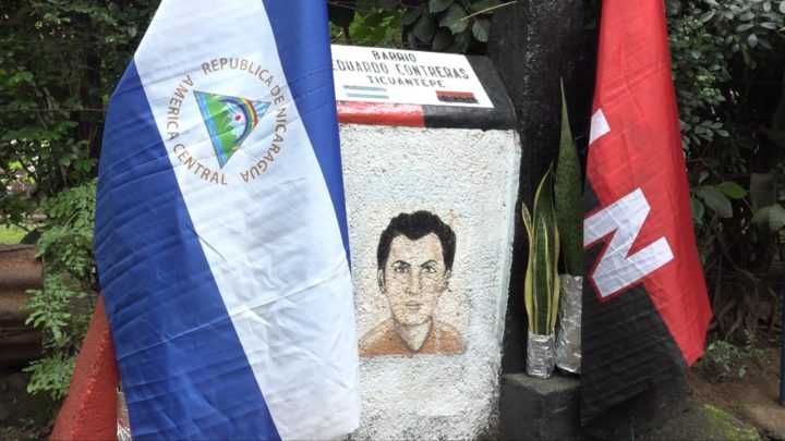 Ticuantepe rinden homenaje al comandante guerrillero, Eduardo Contreras
