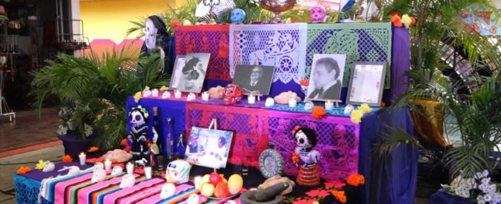 Embajada de México elabora altar de muertos en Masaya