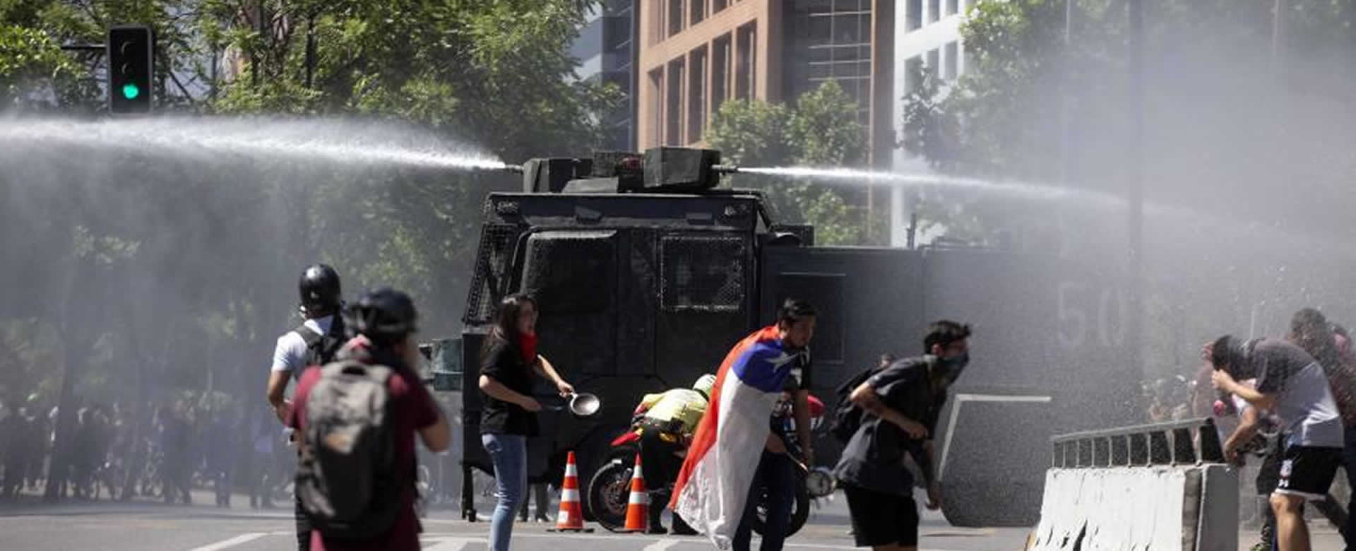 La represión de Piñera ataca las "clases altas" de Chile