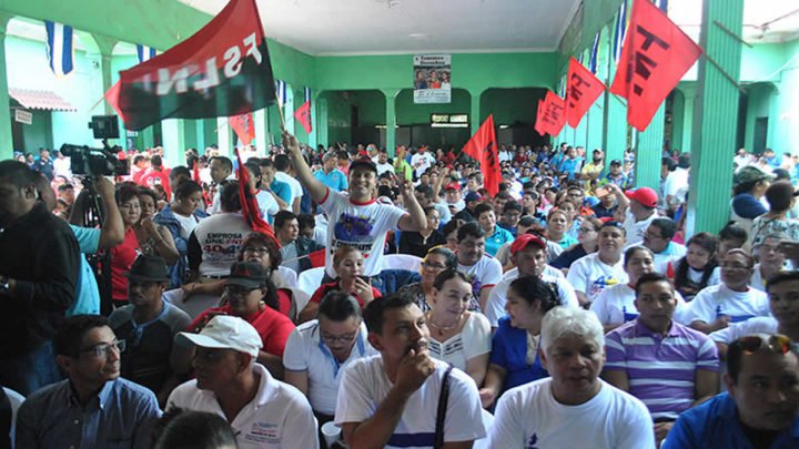 trabajadores sindicales gobierno nicaragua