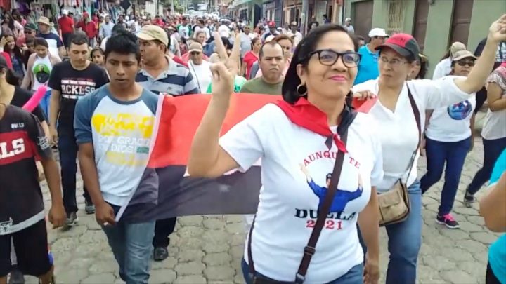 Familias de Jinotega caminan por la defensa de la paz y los derechos 