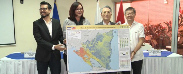 Embajada de China, Taiwán entrega mapa de sequía a SINAPRED