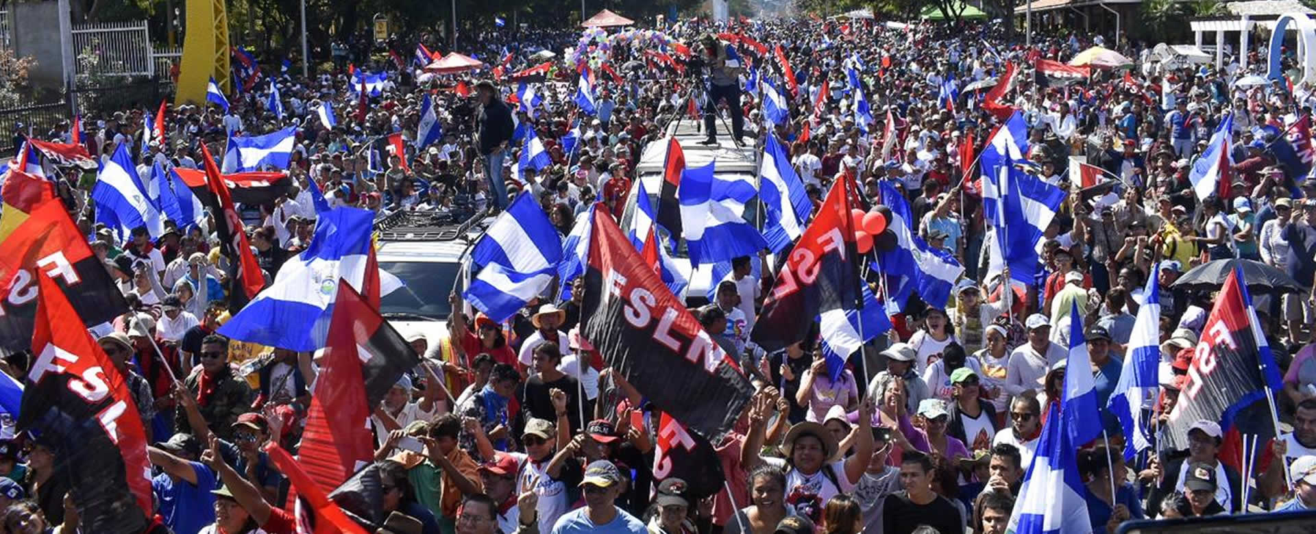 Sandinistas salen a caminar bajo el lema “De Darío a Sandino, Somos Grande”