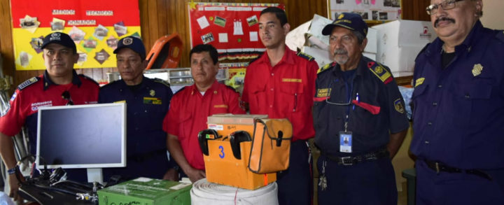 Bomberos de Nicaragua reciben donación de Hamburgo