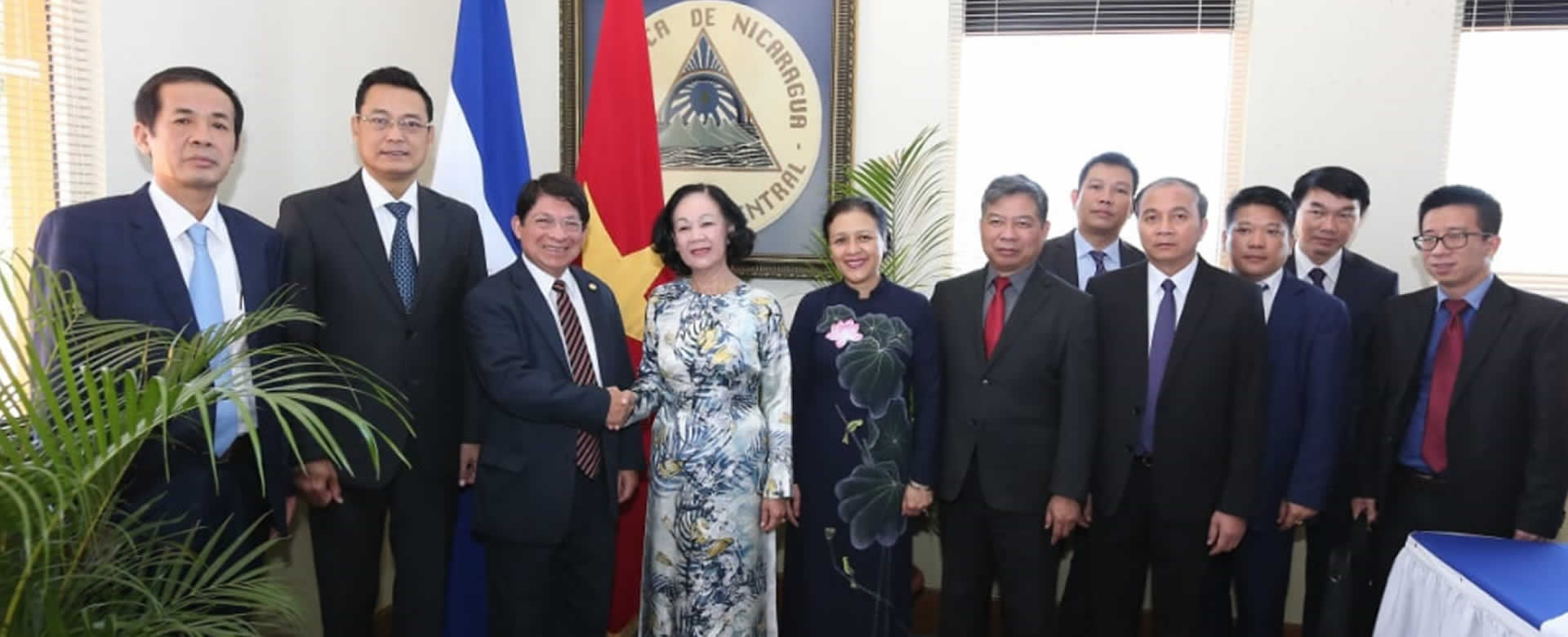 Nicaragua recibe a la delegación del Partido Comunista de Vietnam