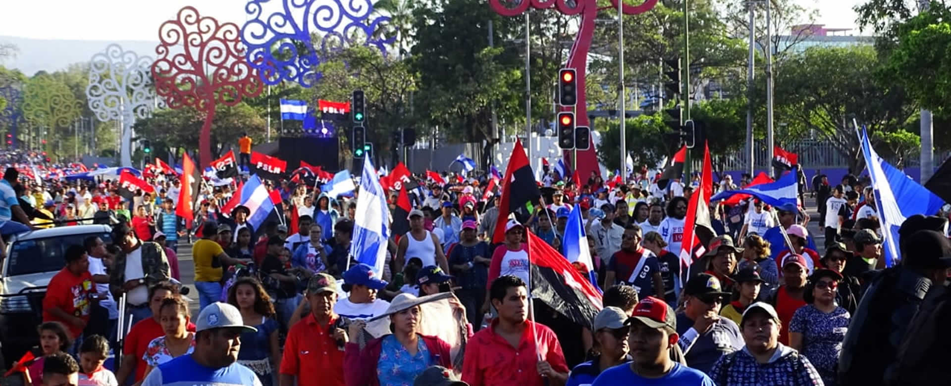 Nicaragüenses promueven la Paz con el lema “Sandino, Sol de Libertad”